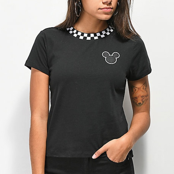 Vans Tops - Vans X Disney Checkerboard Mickey T-Shirt